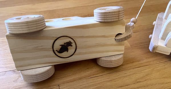 Wooden Tow Truck and Car - Image 8