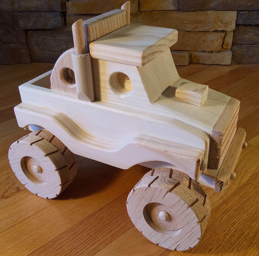Wooden Monster Truck Toy