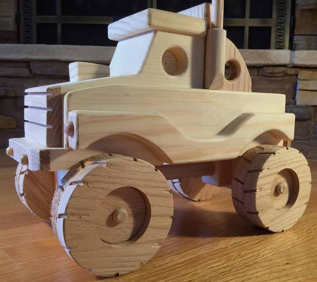 Wooden Monster Truck Toy - Image 5