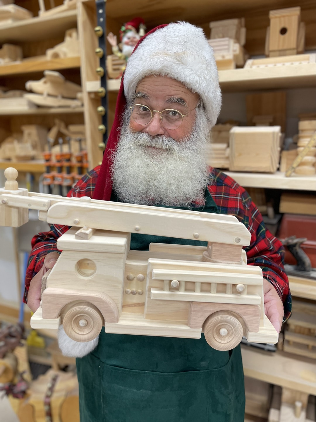 Wooden Fire Truck Toy - Image 2