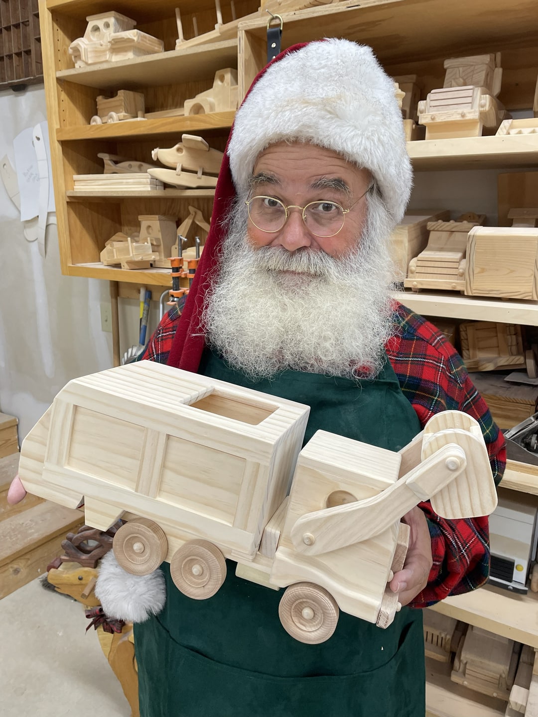 Wooden Garbage Truck Toy - Image 2